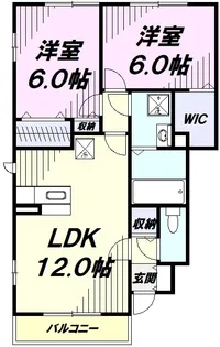 クラインベルク【1階】の間取り