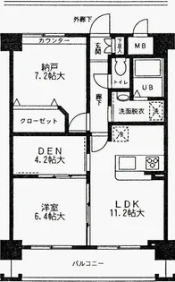 Grande Fiore【2階】の間取り