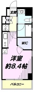 スパシエ国立矢川ステーションプラザ【9階】の間取り