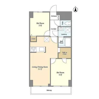 ロイヤルキャステージ恋ヶ窪【4階】の間取り