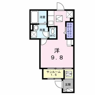 ヒカルサ東京立川【1階】の間取り