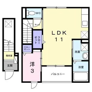 ヒカルサ東京立川【2階】の間取り