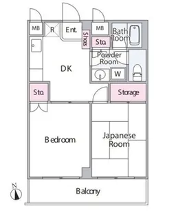 カクタスマンション【2階】の間取り