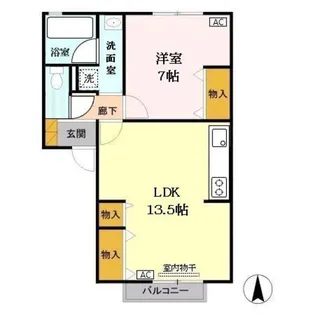ブルーフォックス【2階】の間取り