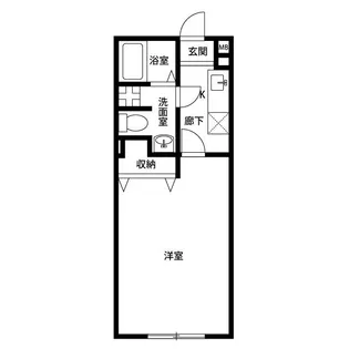 アムール 山﨑【1階】の間取り