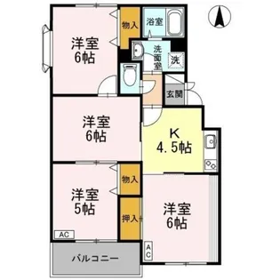 メゾンマツヤ【3階】の間取り