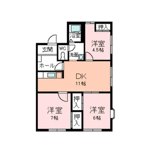 サンレイクⅠ【2階】の間取り