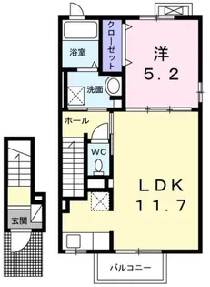 マロンガーデンA【202号室】の間取り