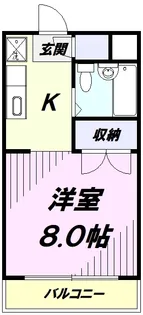 ルミエール上砂第一【102号室】の間取り