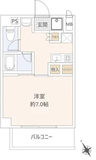 三沢NKマンション【208号室】の間取り