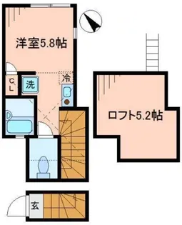 バーミープレイス国立【2階】の間取り