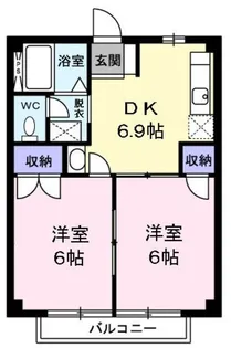 ファミール木下【1階】の間取り