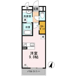 ラクサリー国分寺【3階】の間取り