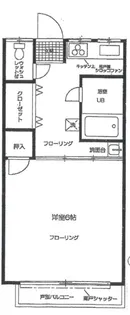 ハウスミナミ【203号室】の間取り