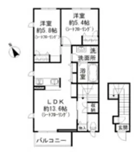 パークガーデン シャルドン【1階】の間取り