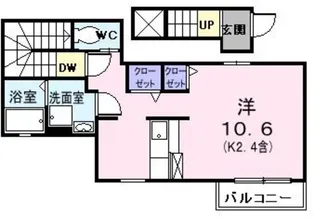 シャトウ上水【3階】の間取り