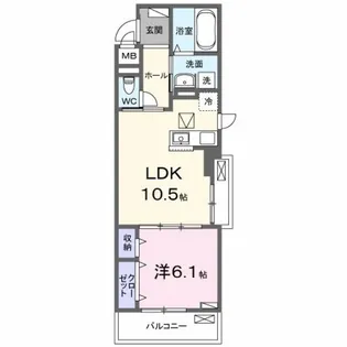 ベル ブライト【3階】の間取り