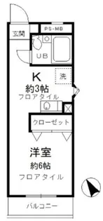 昭島コートエレガンスA【3階】の間取り