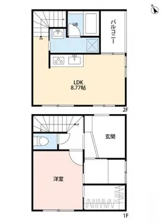 トレフル日野【2階】の間取り