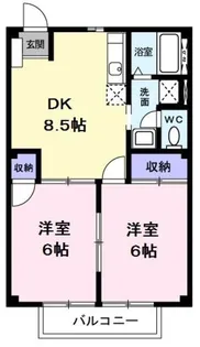 ニューシティー原島【2階】の間取り