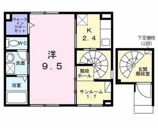 シティーライトⅠ【202号室】の間取り