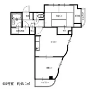 セクション2【4階】の間取り