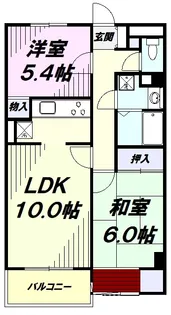 昭島コートエレガンスC【4階】の間取り