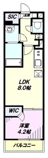 リブリ・国立イチョウテラス【2階】の間取り