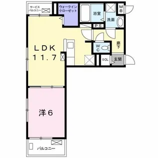 フルール【3階】の間取り