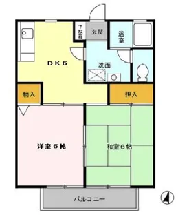 グレイス・パルⅡ(B)【2階】の間取り