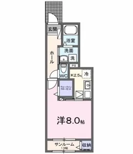 アヴニール【1階】の間取り