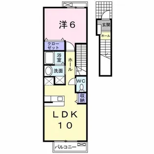 アヴニール Ⅰ【2階】の間取り