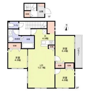 プレステージヴィラ【2階】の間取り