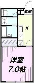 アムール 春日【1階】の間取り