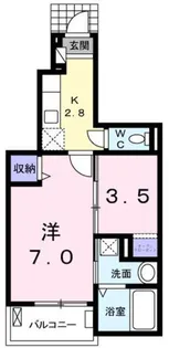 ラ ナチュール【1階】の間取り