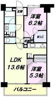 ステイツ武蔵野東大和グランパサージュ【2階】の間取り
