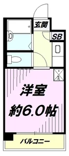エルウイング立川二番館【4階】の間取り