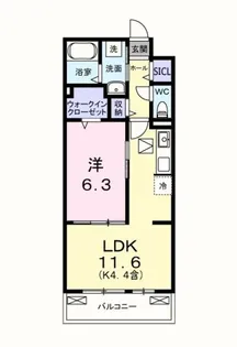キー ウェスト【1階】の間取り