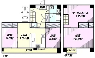 マンショントイピア【1階】の間取り