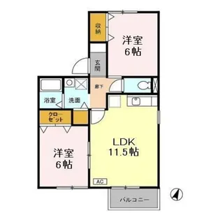 YSミスト【2階】の間取り