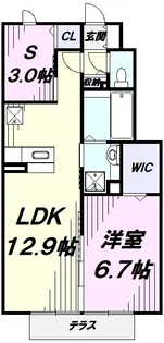 アプローズコート【1階】の間取り