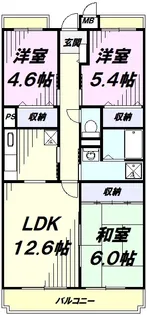 ガーデンハイツ大坂上 【2階】の間取り