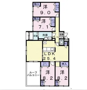 アドラブール【5階】の間取り