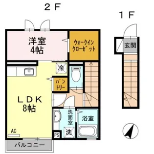 エトワール平山【2階】の間取り