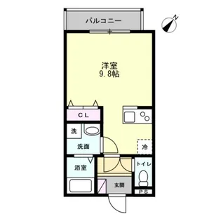 MA・MAISON AKISHIMA【2階】の間取り