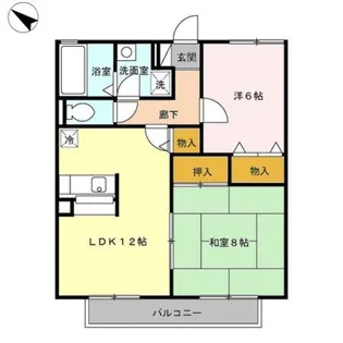 B−FLAT【102号室】の間取り