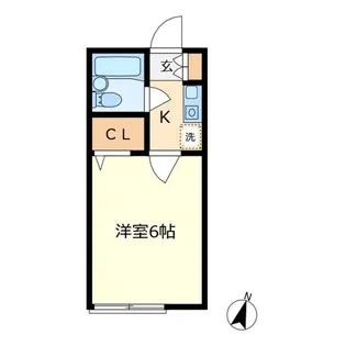 ヴィレッヂカメリア【2階】の間取り