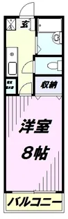 フラットウエストⅢ【1階】の間取り
