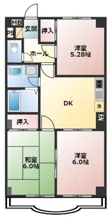 クレスト近江ビル【8階】の間取り
