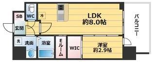 セレニテ天六ミラク【7階】の間取り